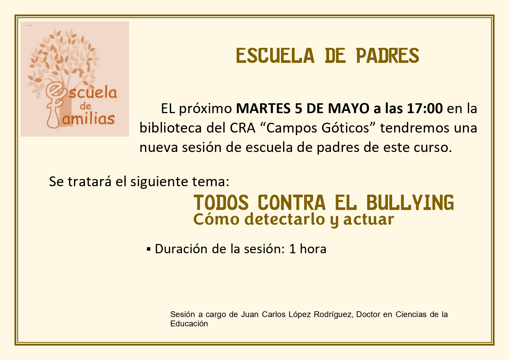 Escuela padres mayo